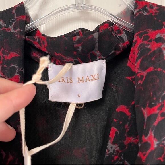 NWT Iries Maxi The Label Sleeveless Tie Neck Bodycon Dress S - Picture 8 of 14